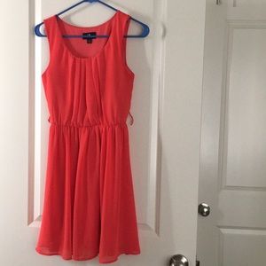Coral summer dress